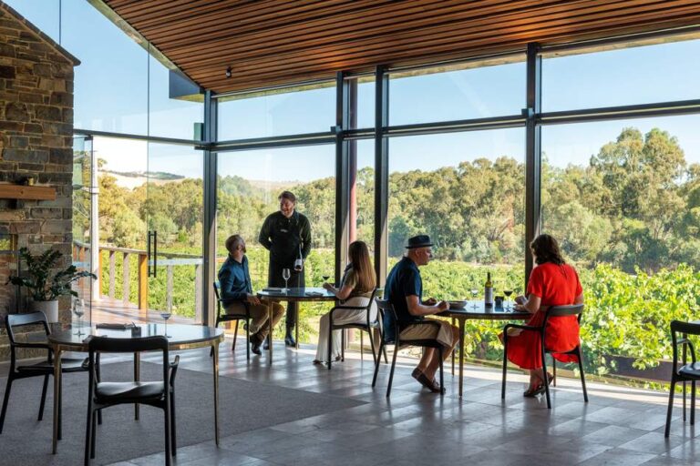 Lunch overlooking the Barossa at St Hugo